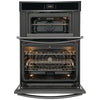 Frigidaire 30 Inch Microwave Wall Oven Combo, Smudge-Proof Black Stainless Steel - GCWM3067AD