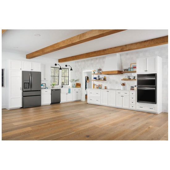 Frigidaire 30 Inch Microwave Wall Oven Combo, Smudge-Proof Black Stainless Steel - GCWM3067AD