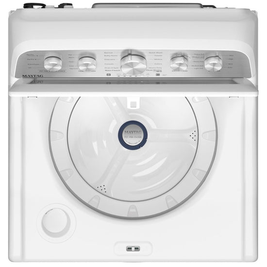 Maytag 27 Inch Top Load Washer with 5.5 cu. ft. Capacity, White - MTW5600RW
