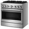 KitchenAid 36 Inch 6-Burner Commercial-Style Dual Fuel Range, Stainless Steel - KFDS936SSS
