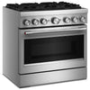 KitchenAid 36 Inch 6-Burner Commercial-Style Dual Fuel Range, Stainless Steel - KFDS936SSS