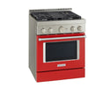 KitchenAid 30 Inch Commercial Style Gas Range with 4 Burners - KFGC500JPA