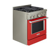 KitchenAid 30 Inch Commercial Style Gas Range with 4 Burners - KFGC500JPA