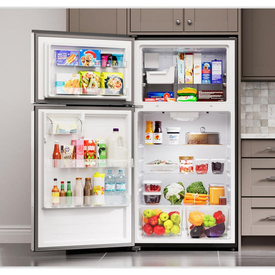 Kenmore 30 Inch Top Freezer Refrigerator with 18.2 Cu. Ft. Capacity, Fingerprint Resistant Stainless Steel - 46-62315