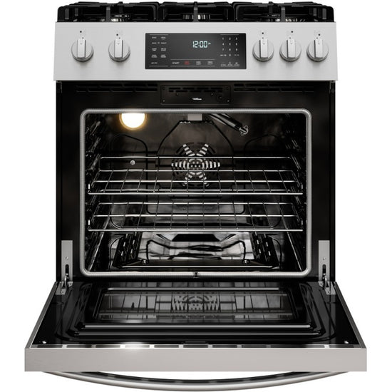 Kenmore 30 Inch Slide-In Gas Range with True Convection and Air Fry, Stainless Steel - 22-75293CA