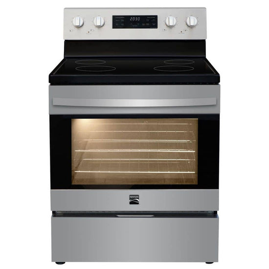 Kenmore 30 Inch Freestanding Coil Top Electric Range, Stainless Steel - KKCTR30-Rear-SS