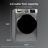 Kenmore 4.5 cu. ft. Front Load Washer with Steam Treat, Metallic Silver - KK-42273