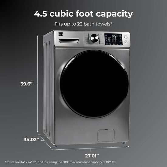 Kenmore 4.5 cu. ft. Front Load Washer with Steam Treat, Metallic Silver - KK-42273