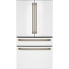 Café 23.2 Cu. Ft. Smart Counter-Depth 4-Door French Door Refrigerator, Matte White - CJE23DP4WW2