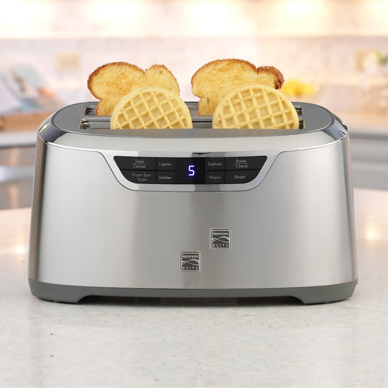 Kenmore Elite 4-Slice Long Slot Toaster, Stainless Steel - KKELST4SS