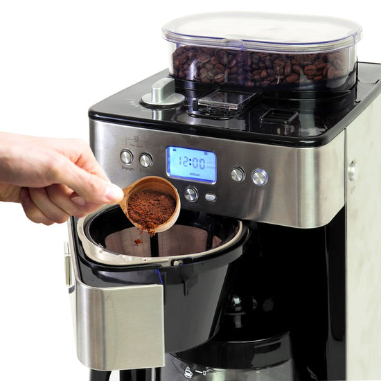 Kenmore Elite Grind and Brew Coffee Maker with Burr Grinder, 12 Cup - KKECMGBSS