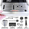 Kenmore Elite Auto-Tamp Espresso Machine with Grinder and Frother - KKECMEAT