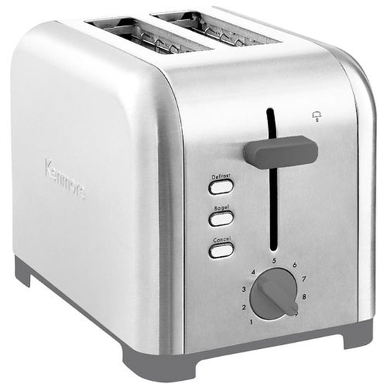 Kenmore Wide-Slot 2-Slice Toaster, Stainless Steel - KKTS2SS