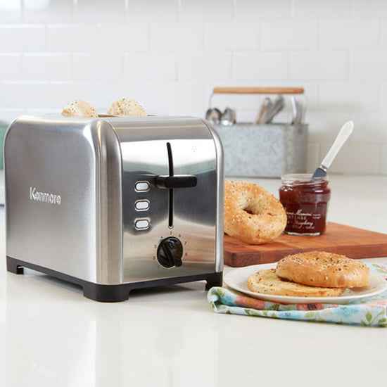Kenmore Wide-Slot 2-Slice Toaster, Stainless Steel - KKTS2SS