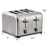 Kenmore 4-Slice Toaster with Dual Controls, Stainless Steel - KKTSDC4SS
