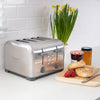 Kenmore 4-Slice Toaster with Dual Controls, Stainless Steel - KKTSDC4SS