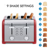 Kenmore 1400-Watt 4-Slice Wide Slot Toaster, Red/Stainless Steel - KKTSDC4SRed