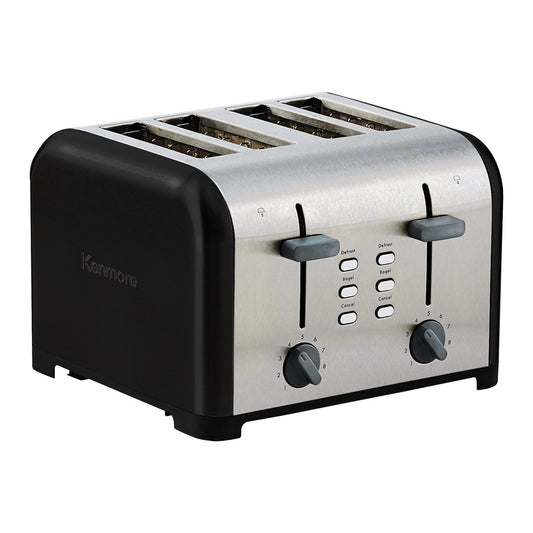 Kenmore 4-Slice Toaster, Black Stainless Steel - KKTSDC4SBlack