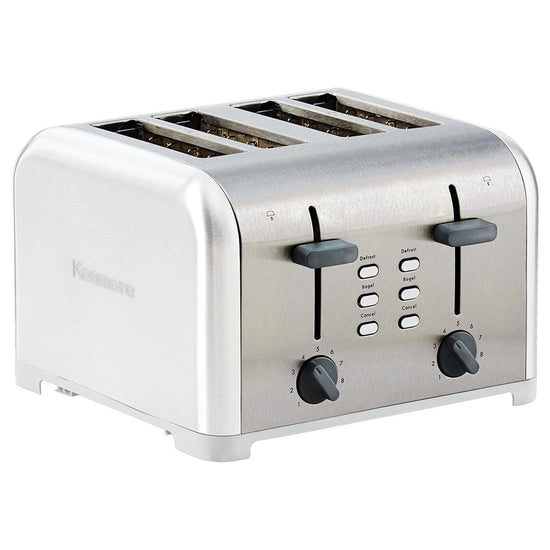 Kenmore 4-Slice Toaster with Dual Controls, White - KKTSDC4White