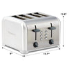 Kenmore 4-Slice Toaster with Dual Controls, White - KKTSDC4White
