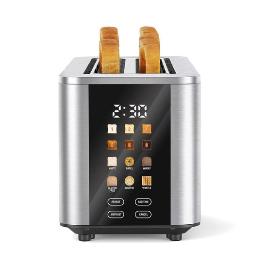 Kenmore 1400W 4-Slice Long Slot Toaster with Color Touchscreen - KKTS4SD-SS