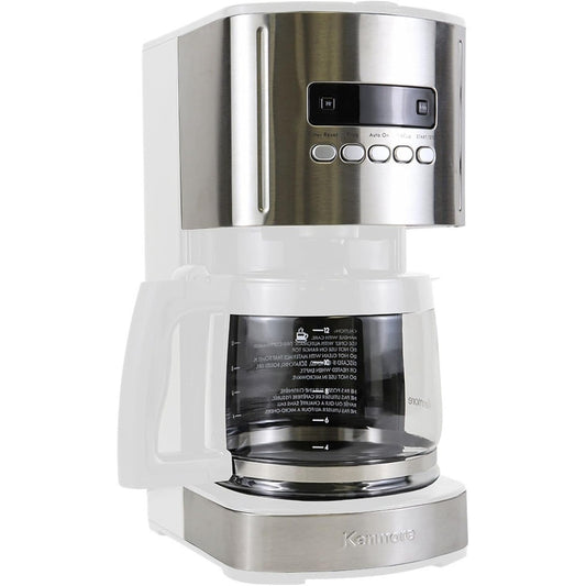 Kenmore 12 Cup Programmable Drip Coffee Maker, White - KKCM12W