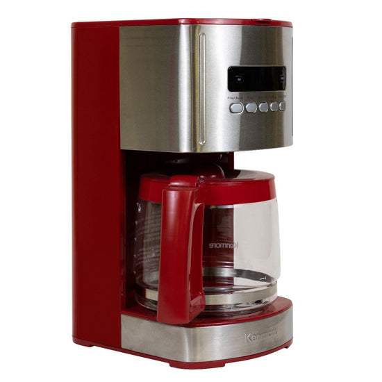 Kenmore 12-Cup Programmable Coffee Maker, Red/Stainless - KKCM12Red