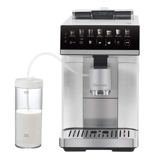 Kenmore Super Automatic Espresso Machine with Grinder and Touchscreen - KKSACM-W
