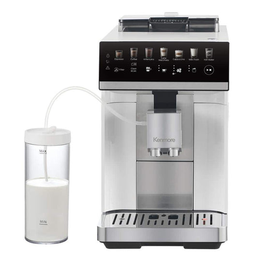 Kenmore Super Automatic Espresso Machine with Grinder and Touchscreen - KKSACM-W