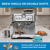 Kenmore Semi Automatic Espresso Machine with Grinder and Milk Frother - KKCMEMT