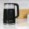 Kenmore 1.7L Double-Walled Glass Electric Kettle with Digital Temperature Control, Black - KKTKDB 1.7 L