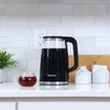 Kenmore 1.7L Double-Walled Glass Electric Kettle with Digital Temperature Control, Black - KKTKDB 1.7 L