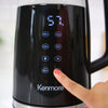 Kenmore 1.7L Double-Walled Glass Electric Kettle with Digital Temperature Control, Black - KKTKDB 1.7 L