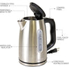 Kenmore 1.7L Cordless Electric Kettle with 6 Temperature Presets - KKTK1.7S-D
