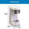 Kenmore Programmable Single Serve Coffee Maker, White - KKCMKCM-W
