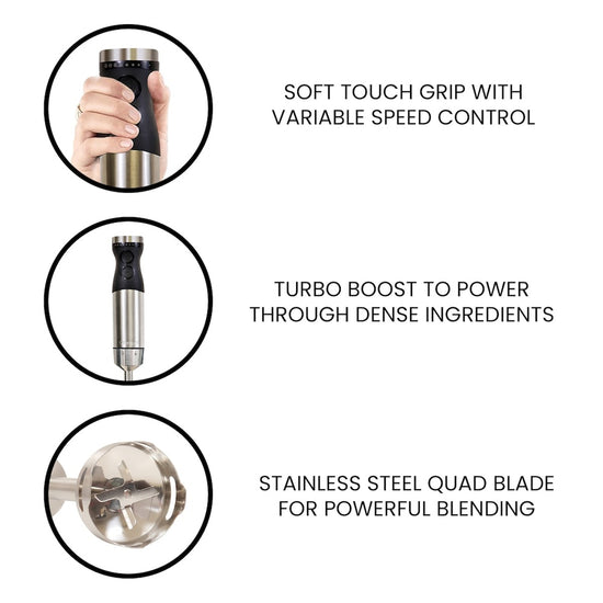 Kenmore 400W Variable Speed Hand Blender Set - KKIBC5SS