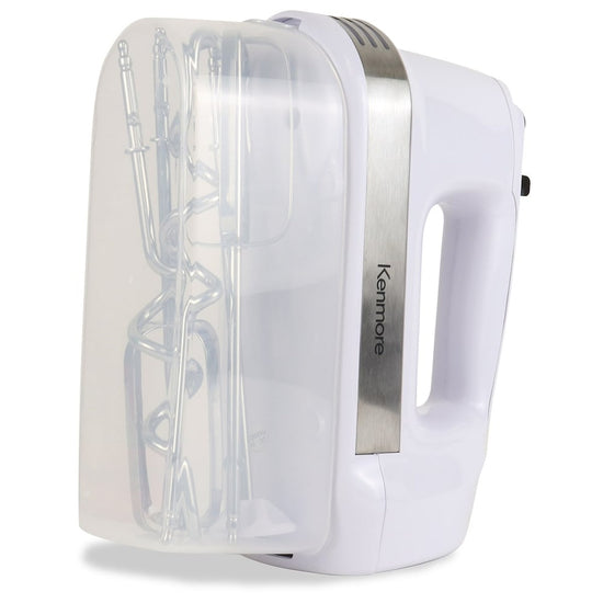 Kenmore 5-Speed Hand Mixer with Accessories, White, 250W - KKHM5
