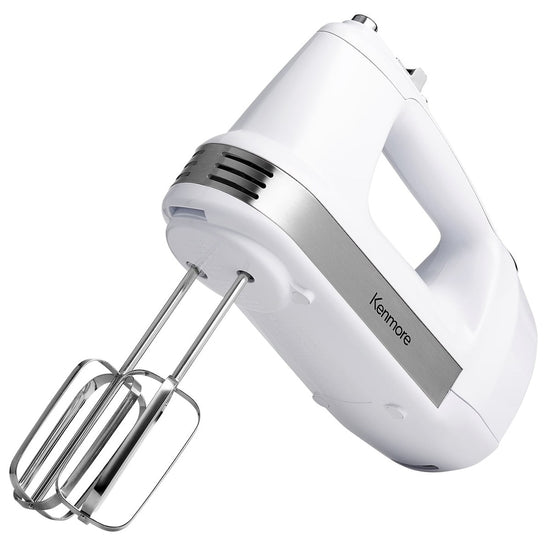 Kenmore 5-Speed Hand Mixer with Accessories, White, 250W - KKHM5