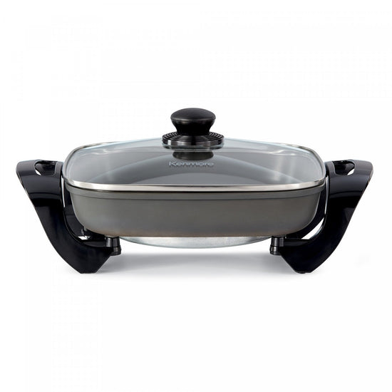 Kenmore 12 Inch Electric Skillet Griddle, Grey - KKSK12Grey