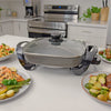 Kenmore 12 Inch Electric Skillet Griddle, Grey - KKSK12Grey