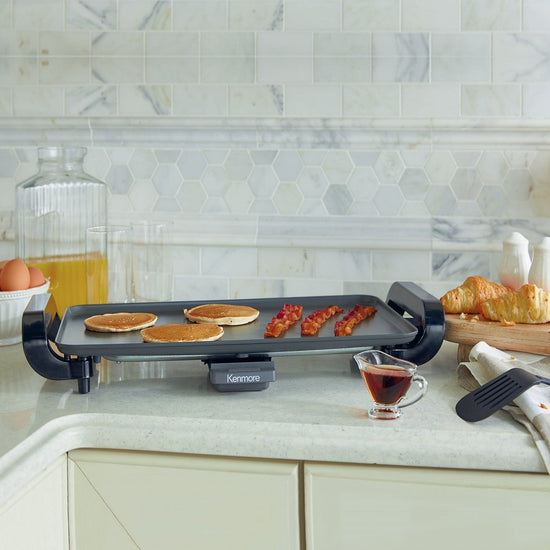 Kenmore 10 x 18 Non-Stick Electric Griddle, Grey - KKNSEGGrey