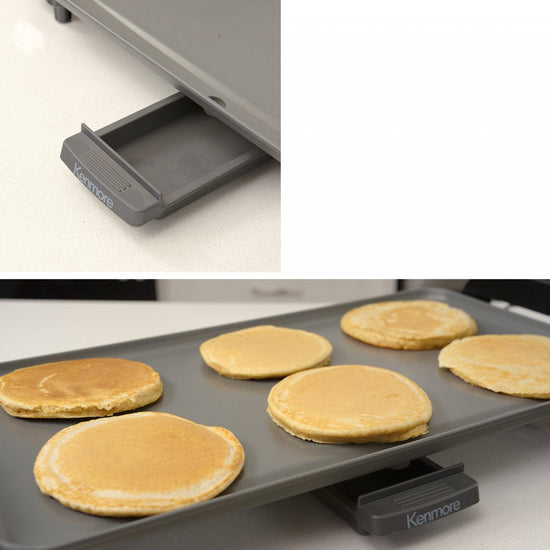 Kenmore 10 x 18 Non-Stick Electric Griddle, Grey - KKNSEGGrey
