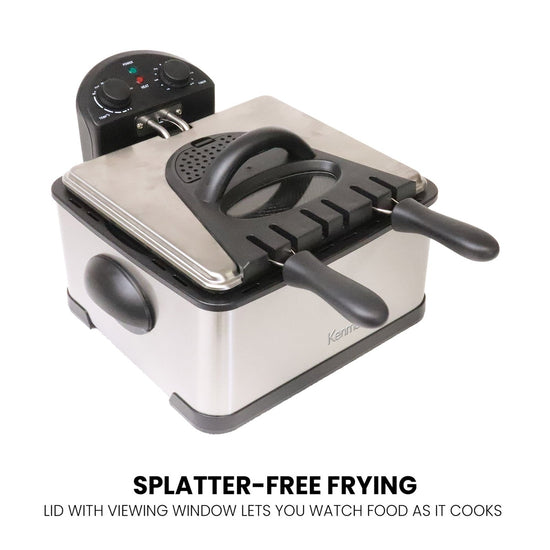 Kenmore Deep Fryer with 3 Baskets, 1700W - KKDF3B