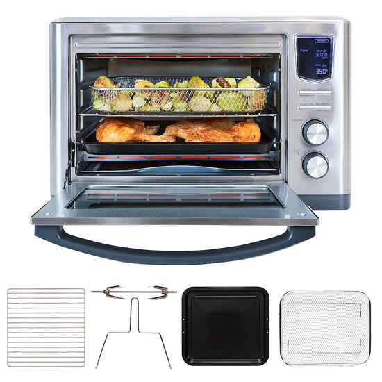 Kenmore 11-in-1 Digital Air Fryer Convection Toaster Oven with Rotisserie, 25 Qt - KKTOAF25SS
