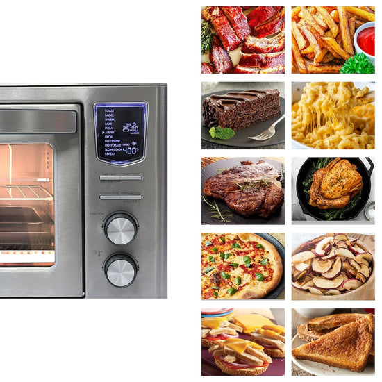 Kenmore 11-in-1 Digital Air Fryer Convection Toaster Oven with Rotisserie, 25 Qt - KKTOAF25SS