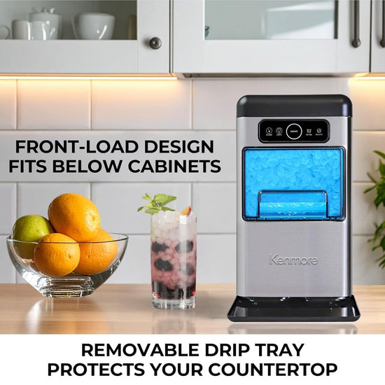 Kenmore Countertop Nugget Ice Maker, Stainless Steel - KKIMNF-40SS
