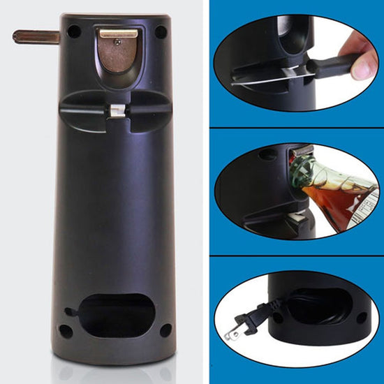 Kenmore 3-in-1 Electric Can Opener with Knife Sharpener and Bottle Opener - KKCO