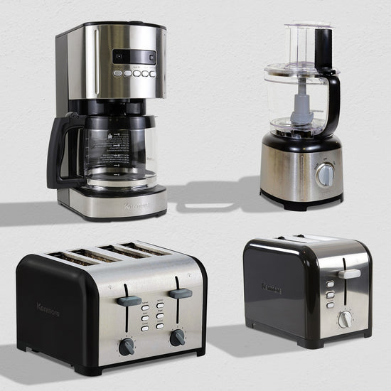 Kenmore 11-Cup Food Processor, Stainless Steel and Black - KKFP11CBlack