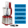 Kenmore 11-Cup Food Processor and Vegetable Chopper, Red/Silver - KKFP11CRed