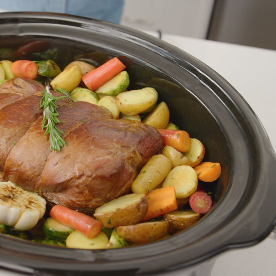 Kenmore Programmable 7 Qt Slow Cooker with Dipper Sauce Warmer - KKSC7 SS